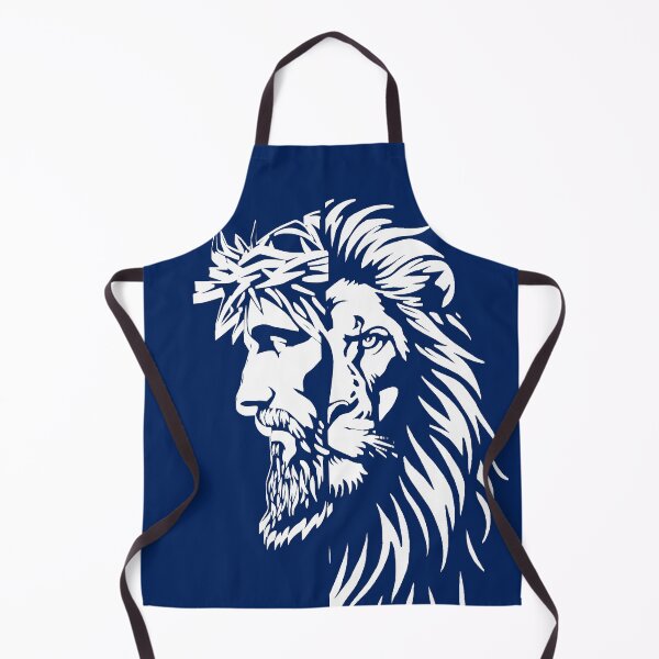Item preview, Half lion half jesus christ Asymmetric/Unsymmetric side face in abstract high contrast line drawing | white designed and sold by ZechJohnRB.
