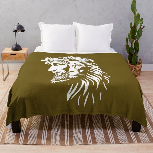 Item preview, Half lion half jesus christ Asymmetric/Unsymmetric side face in abstract high contrast line drawing | white designed and sold by ZechJohnRB.