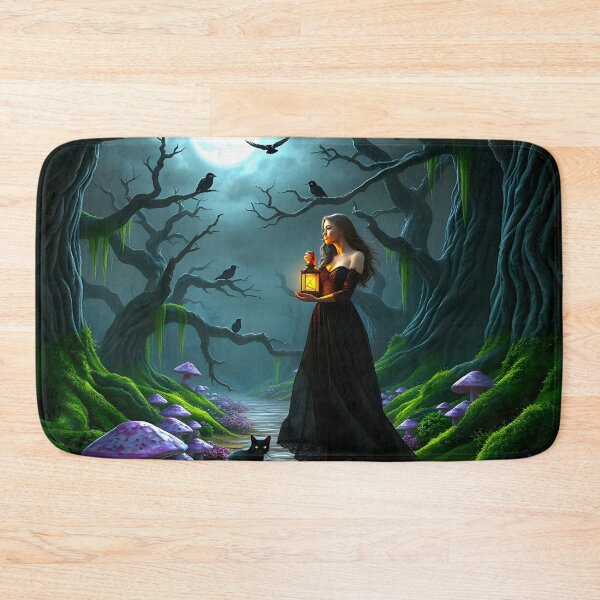 Item preview, Fantasy Forest Women with a Lantern designed and sold by Sharon Schwalbe.