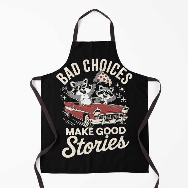 Item preview, Bad Choices Make Good Stories – Funny Raccoon Road Trip Design designed and sold by TipTop GFX.