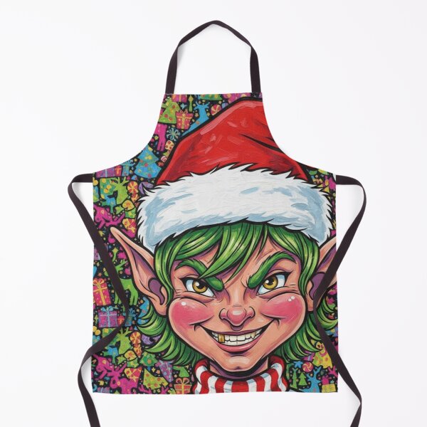 Item preview, Elf Gone Wild – Funny Christmas Ugly Sweater Art designed and sold by Art's Diner.