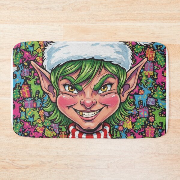 Item preview, Elf Gone Wild – Funny Christmas Ugly Sweater Art designed and sold by Art's Diner.