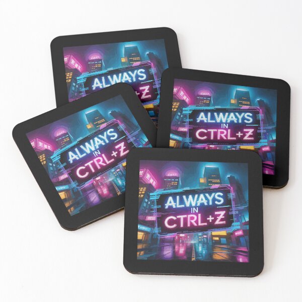Item preview, Always in CTRL+Z — Cyberpunk City at Night designed and sold by T-Chou.