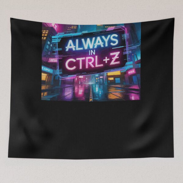 Item preview, Always in CTRL+Z — Cyberpunk City at Night designed and sold by T-Chou.