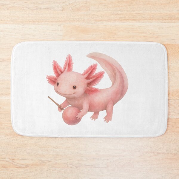 Item preview, Magic Axolotl with Wand and Orb designed and sold by DariaOltes.