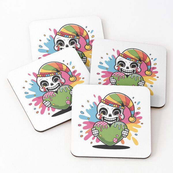 Item preview,  Clown Skull with a Droplet Heart designed and sold by WeranovDesign.