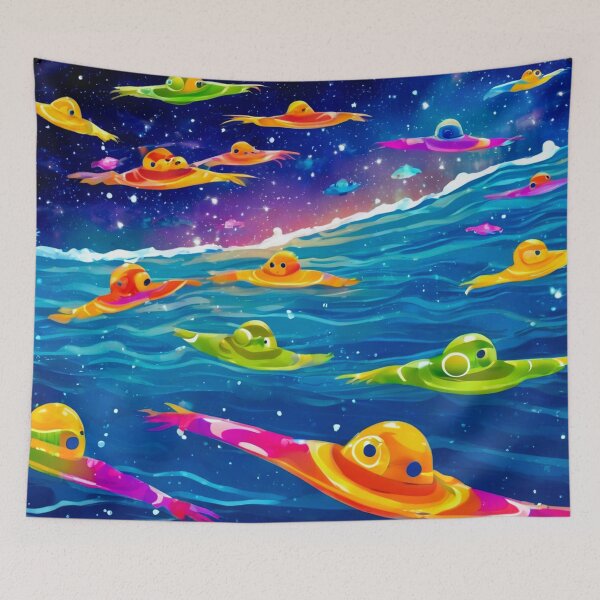 Item preview, Space Swimmers from Other Dimensions designed and sold by Zofia Sosnecka.