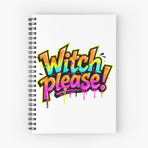 Item preview, Luminous “Witch Please” lettering in drip style designed and sold by ArtCreator2023.
