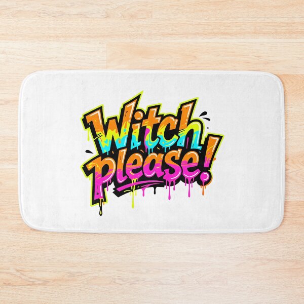 Item preview, Luminous “Witch Please” lettering in drip style designed and sold by ArtCreator2023.
