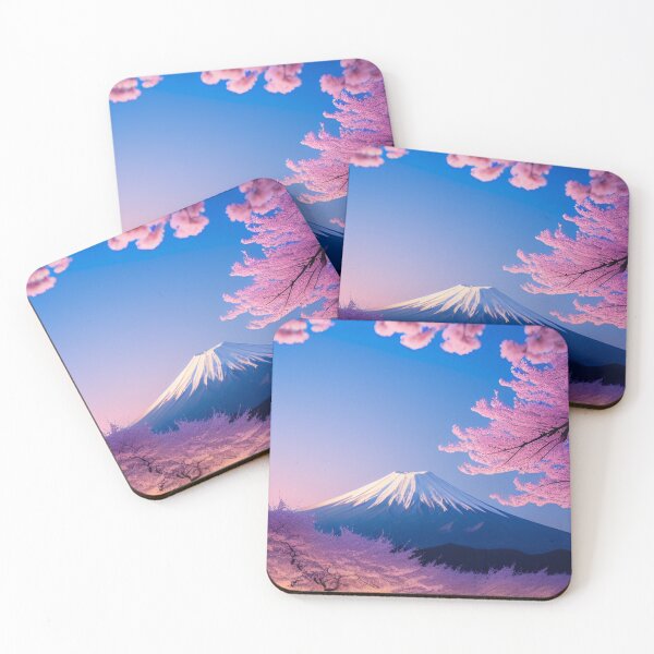 Item preview, Cherry Blossom Fuji Backdrop designed and sold by FormFactorFre2y.