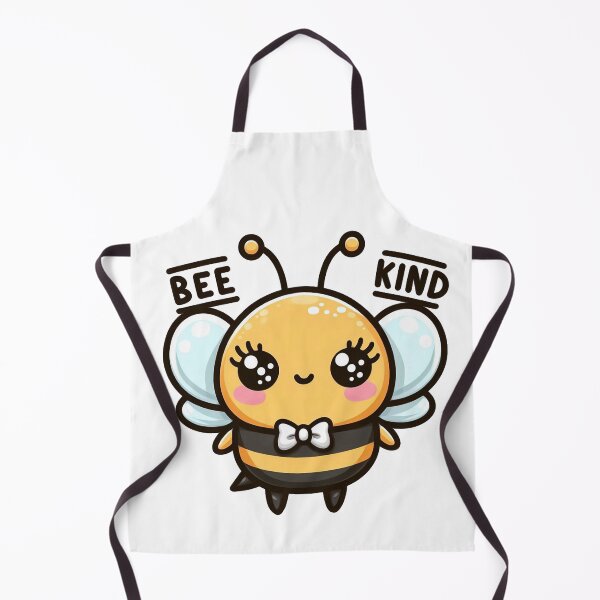 Item preview, Cute Kawaii Bee Kind – Adorable Smiling Bee with Bowtie Illustration designed and sold by SketchOnScreen.