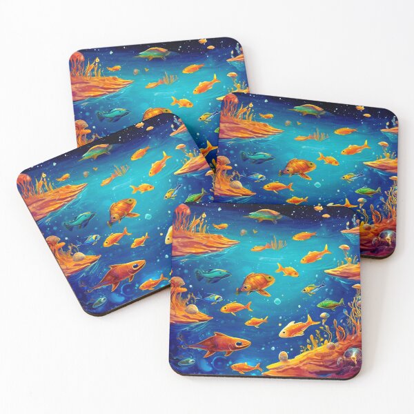 Item preview, Space Swimmers from Other Dimensions designed and sold by Zofia Sosnecka.