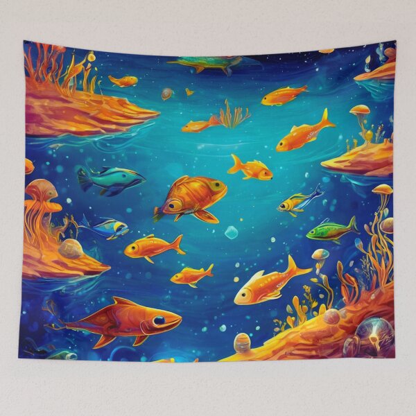 Item preview, Space Swimmers from Other Dimensions designed and sold by Zofia Sosnecka.