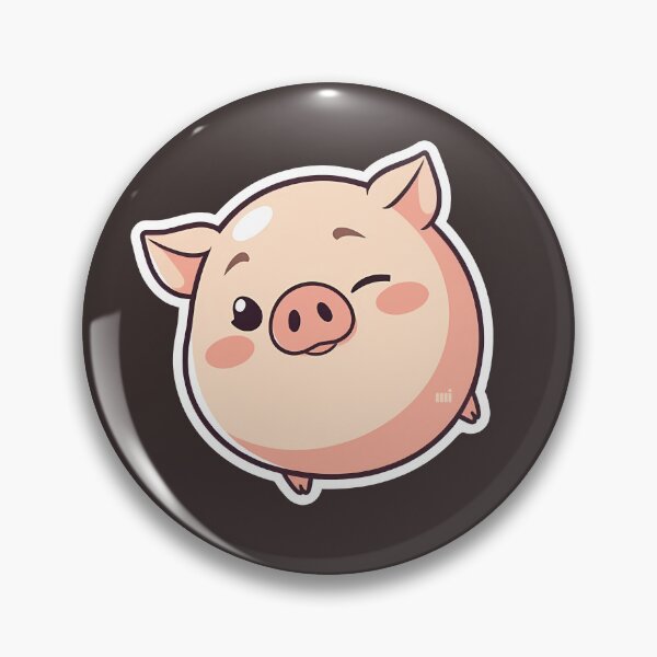Item preview, Cute winking pig designed and sold by m. i..