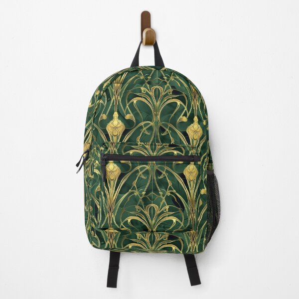 Item preview, Seemles patern of a gold and green jugendstil design N.r 1 designed and sold by Tirsot.