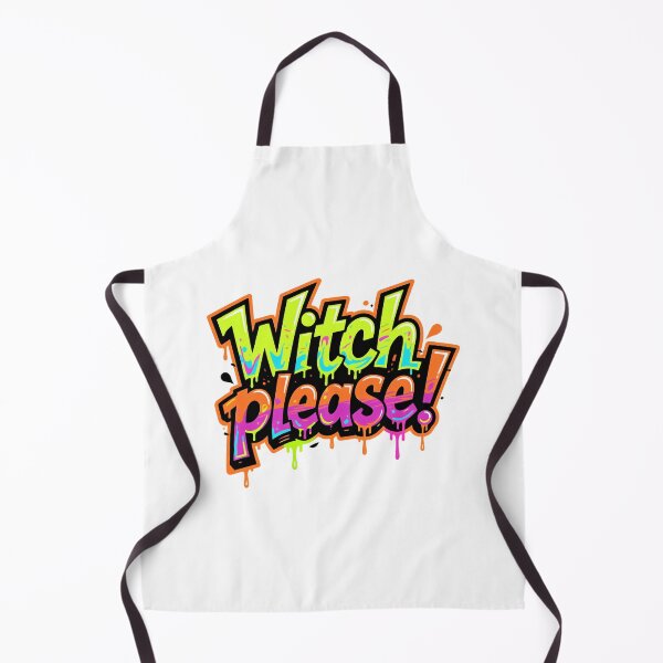Item preview, Colorful “Witch Please” text with paint drops designed and sold by ArtCreator2023.
