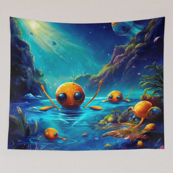Item preview, Space Swimmers from Other Dimensions designed and sold by Zofia Sosnecka.