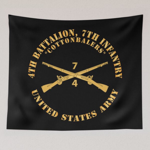 Item preview, Army - 4th Battalion, 7th Infantry Regiment Branch - Cottonbalers - US Army X 300 designed and sold by Military Insignia Products.