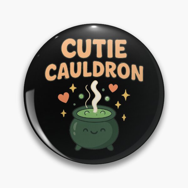 Item preview, Cutie Cauldron Cute Witch Halloween Bubbling Potion Kawaii Design designed and sold by Dantin.