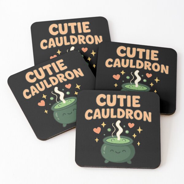 Item preview, Cutie Cauldron Cute Witch Halloween Bubbling Potion Kawaii Design designed and sold by Dantin.
