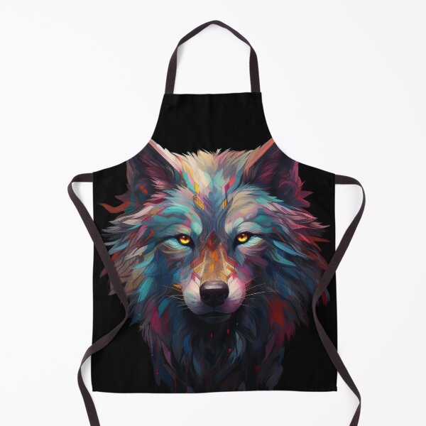 Item preview, Psychedelic Geometric Wolf Portrait designed and sold by Daagath.