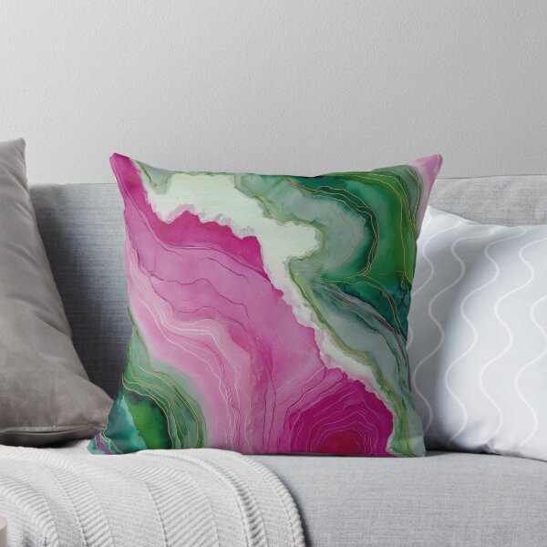 Item preview, Rose Malachite Geode Abstract Pink & Green Marble Texture designed and sold by ajo-rb.