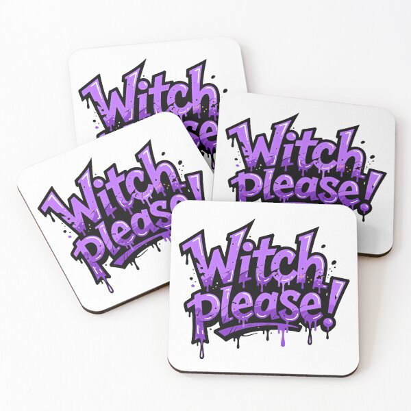 Item preview, Colorful “Witch Please” saying with drip effect designed and sold by ArtCreator2023.