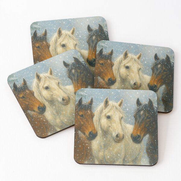 Item preview, Cavalos na Neve Encantada designed and sold by Leonornature.