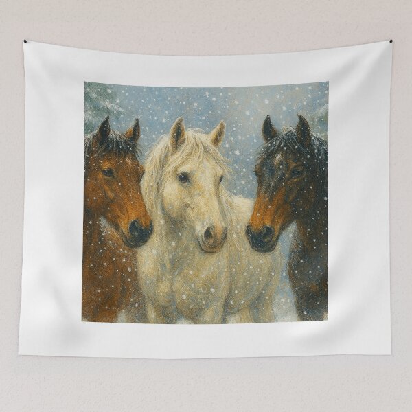Item preview, Cavalos na Neve Encantada designed and sold by Leonornature.