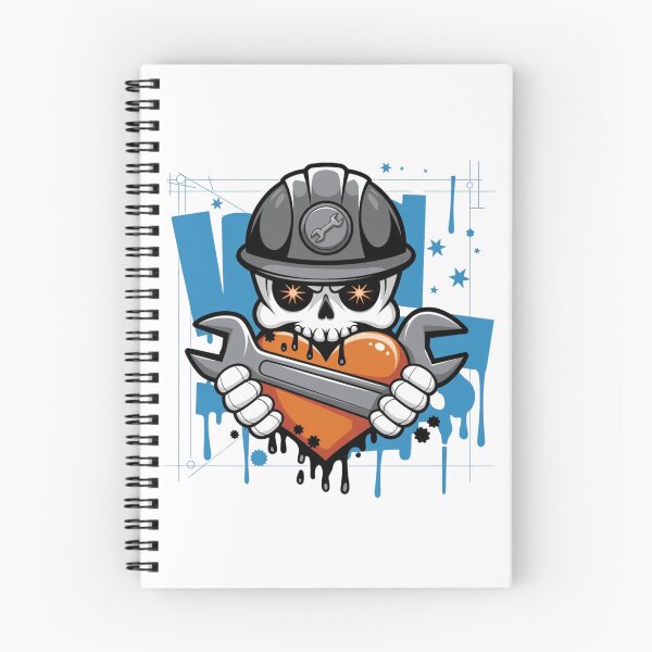 Item preview,  Mechanic Skull with Wrench Heart designed and sold by WeranovDesign.