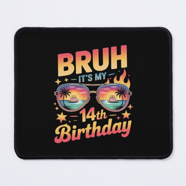 Item preview, 14 Years Old Birthday Party Bruh It's My 14th Birthda designed and sold by BeetleMalon.