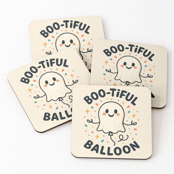 Item preview, Boo-Tiful Ghost Balloon Cute Halloween Party Pun Design designed and sold by Dantin.
