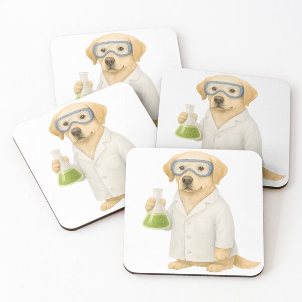 Item preview, Cute Science Dog in Lab Coat designed and sold by DariaOltes.