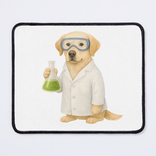 Item preview, Cute Science Dog in Lab Coat designed and sold by DariaOltes.