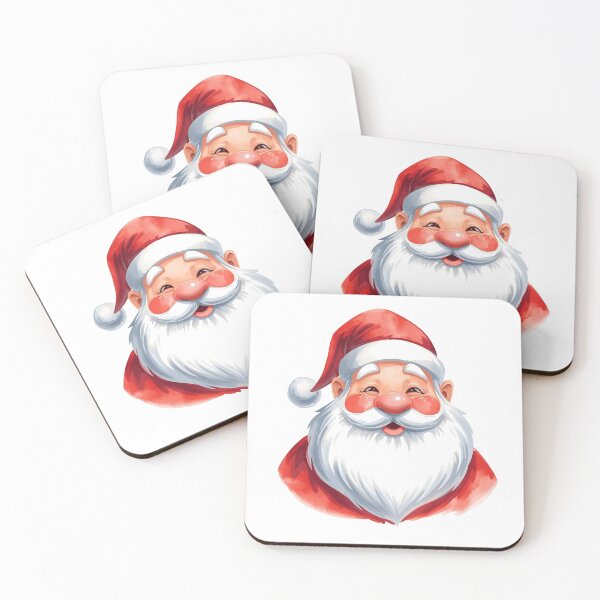 Item preview, Smiling Santa Claus Face | Cute Christmas Santa Illustration | Jolly Santa Head Art for Holiday Gifts designed and sold by BrightVibesshop.