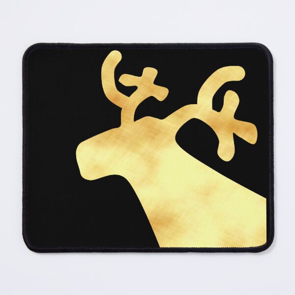 Item preview, Golden Reindeer on black - Calm, Sensory-Friendly designed and sold by CreaTwinkles.