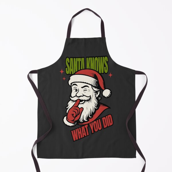 Item preview, Santa Knows What You Did – Sarcastic Holiday Humor designed and sold by Art Happens.