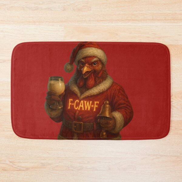 Item preview, F-CAW-F Santa Claus Rooster – Funny Christmas Chicken Design designed and sold by TrendTribeTP.