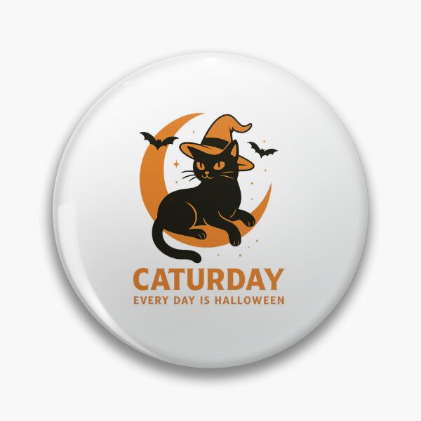 Item preview, Caturday – Every Day Is Halloween Black Cat Witch Design designed and sold by AddictiveDesign.