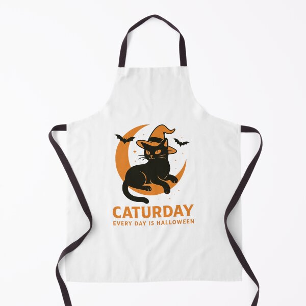 Item preview, Caturday – Every Day Is Halloween Black Cat Witch Design designed and sold by AddictiveDesign.