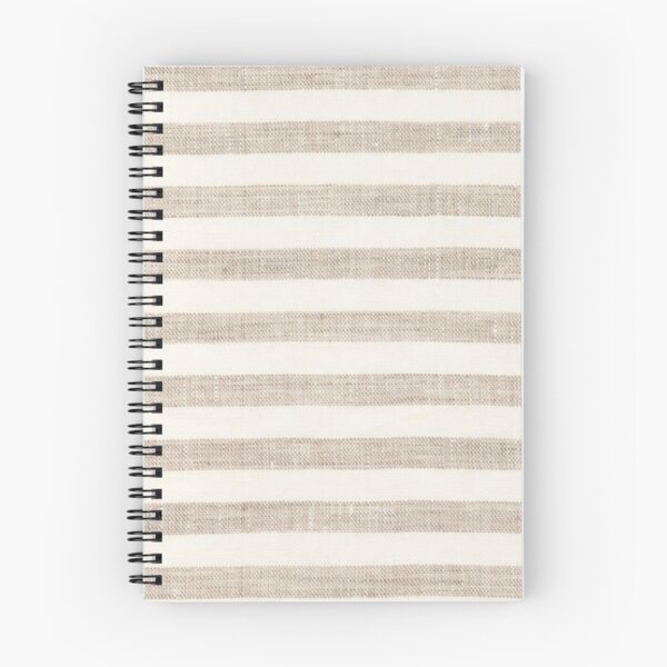 Artikelvorschau, Beige Tan Creme gestreiftes Leinenmuster entworfen und verkauft von Ed & Harmony.