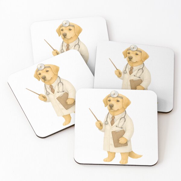 Item preview, Adorable Labrador Doctor Illustration designed and sold by DariaOltes.