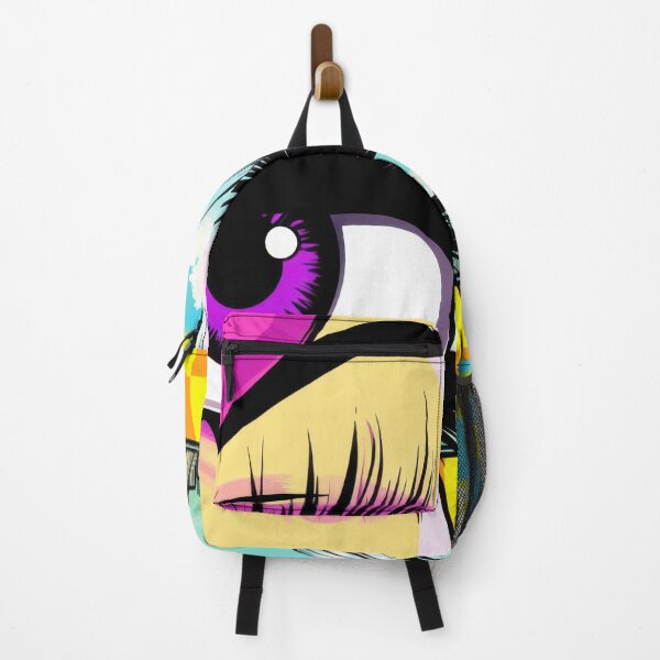 Item preview, Colorful eye art with city skyline designed and sold by anytka.