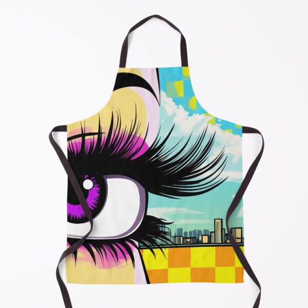 Item preview, Colorful eye art with city skyline designed and sold by anytka.