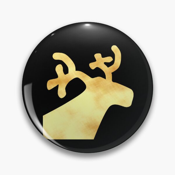 Item preview, Golden Reindeer on black - Calm, Sensory-Friendly designed and sold by CreaTwinkles.