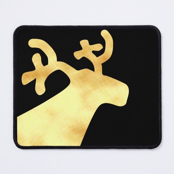 Item preview, Golden Reindeer on black - Calm, Sensory-Friendly designed and sold by CreaTwinkles.