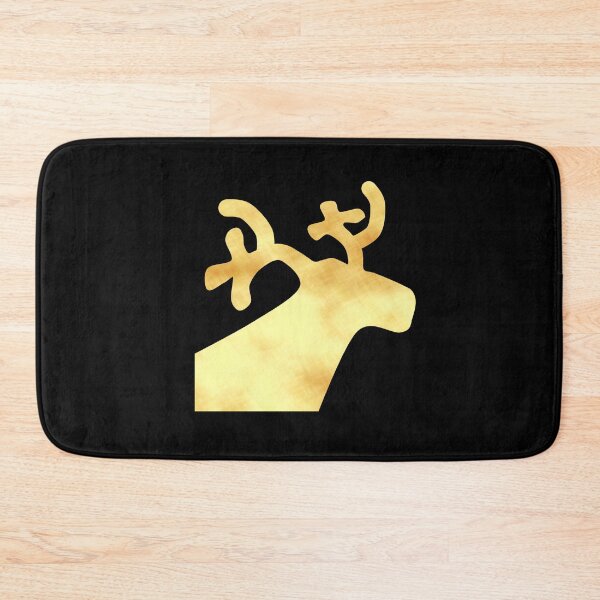 Item preview, Golden Reindeer on black - Calm, Sensory-Friendly designed and sold by CreaTwinkles.