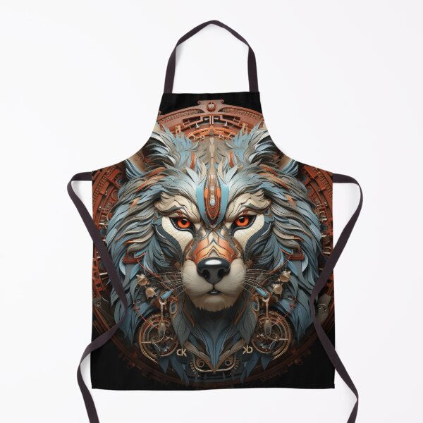 Item preview, Cyber Wolf Mecha Totem Design designed and sold by Daagath.