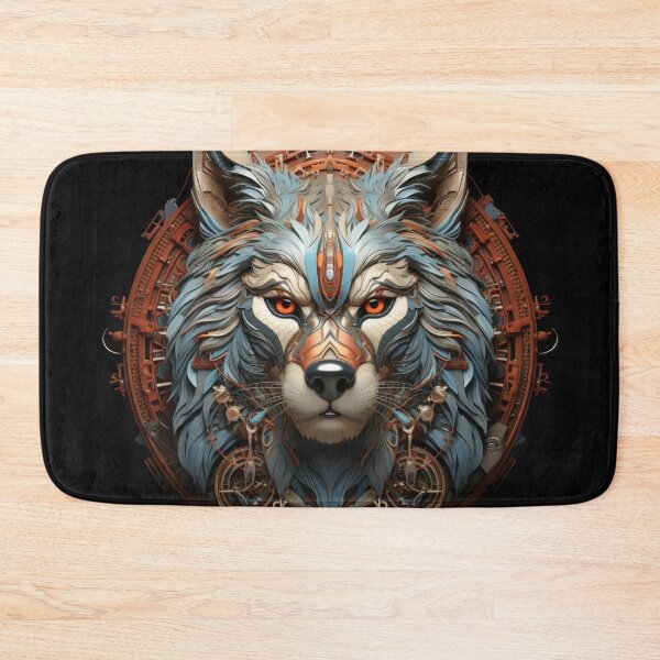 Item preview, Cyber Wolf Mecha Totem Design designed and sold by Daagath.