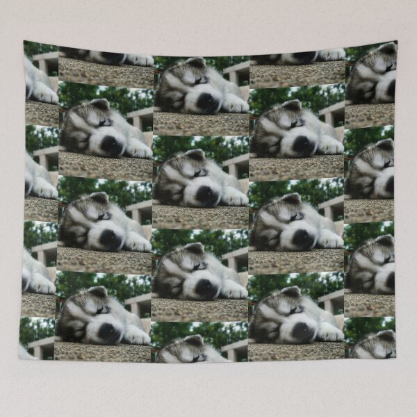 Item preview, Husky cute pet dog asleep designed and sold by NS22 fashions.
